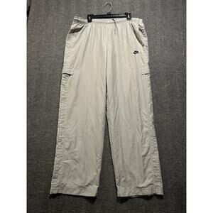 Vintage Nike Track Pants Cargo‎ Mens Extra Large XL Grey Baggy Wide Y2K 90s
